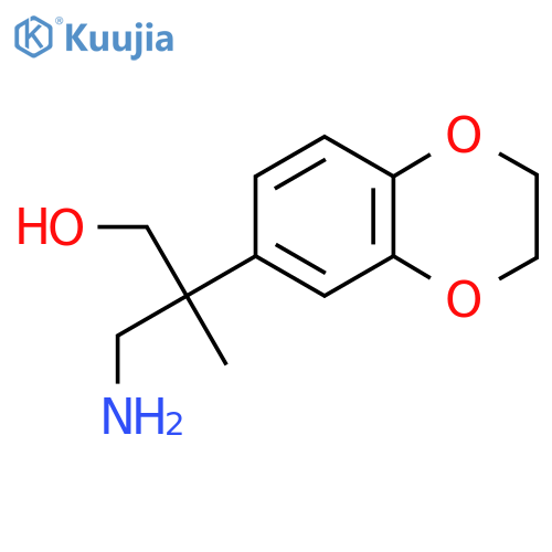 3-amino-2-(2,3-dihydro-1,4-benzodioxin-6-yl)-2-methylpropan-1-ol structure
