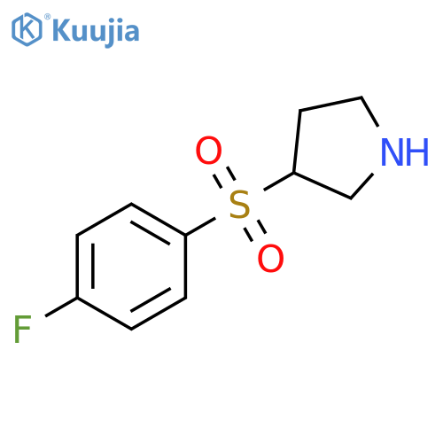 3-(4-fluorobenzenesulfonyl)pyrrolidine structure