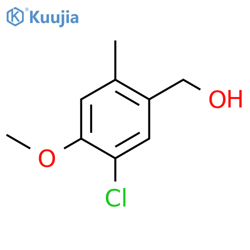 (5-Chloro-4-methoxy-2-methylphenyl)methanol structure