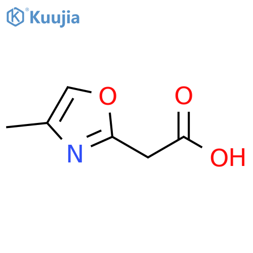 4-Methyl-2-oxazoleacetic acid structure