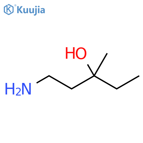 1-amino-3-methylpentan-3-ol structure