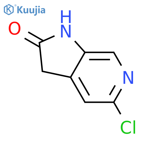 5-chloro-1H,2H,3H-pyrrolo[2,3-c]pyridin-2-one structure