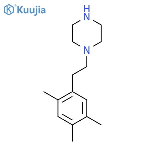 1-2-(2,4,5-trimethylphenyl)ethylpiperazine structure