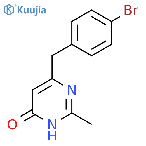 6-(4-Bromobenzyl)-2-methylpyrimidin-4-ol structure