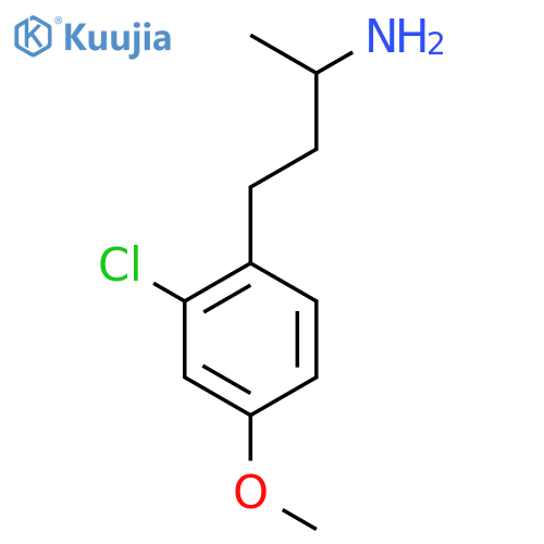 4-(2-chloro-4-methoxyphenyl)butan-2-amine structure