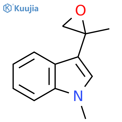 1-methyl-3-(2-methyloxiran-2-yl)-1H-indole structure