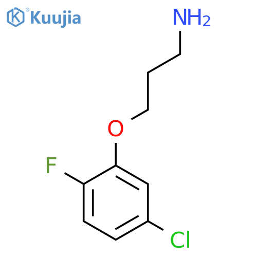 3-(5-chloro-2-fluorophenoxy)propan-1-amine structure