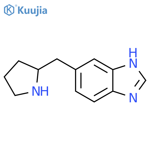5-(pyrrolidin-2-yl)methyl-1H-1,3-benzodiazole structure