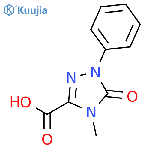 4-Methyl-5-oxo-1-phenyl-4,5-dihydro-1H-1,2,4-triazole-3-carboxylic acid structure