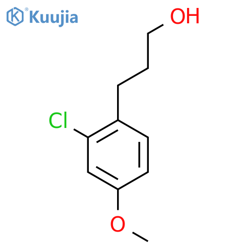 3-(2-chloro-4-methoxyphenyl)propan-1-ol structure