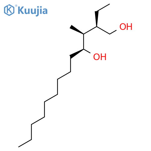 1,4-Tridecanediol, 2-ethyl-3-methyl-, (2R*,3S*,4S*)-(±)- structure