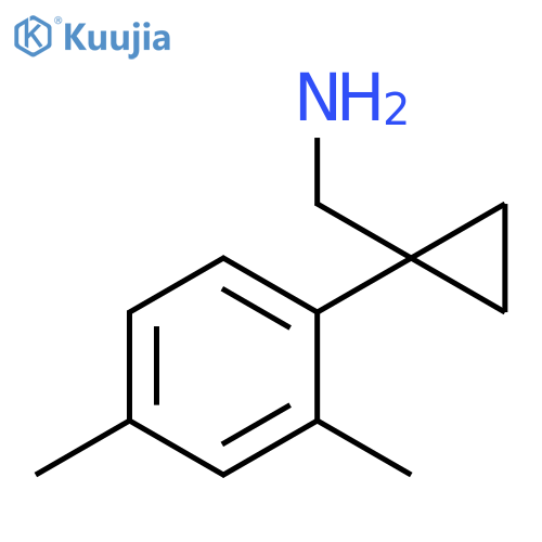 1-(2,4-dimethylphenyl)cyclopropylmethanamine structure