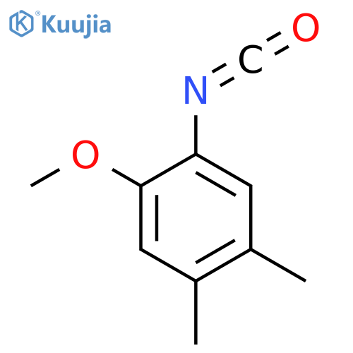 1-isocyanato-2-methoxy-4,5-dimethylbenzene structure