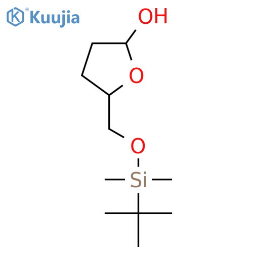 2-Furanol, 5-[[[(1,1-dimethylethyl)dimethylsilyl]oxy]methyl]tetrahydro- structure
