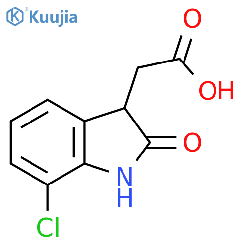 1H-Indole-3-acetic acid, 7-chloro-2,3-dihydro-2-oxo- structure