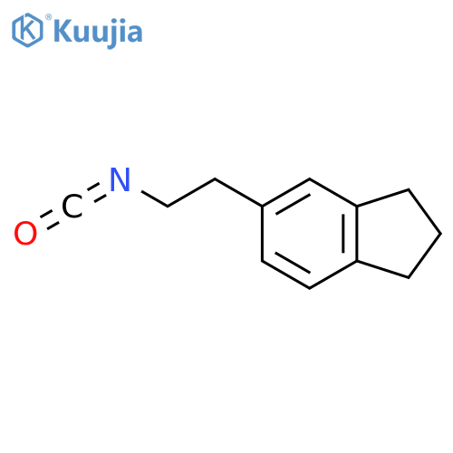 5-(2-isocyanatoethyl)-2,3-dihydro-1H-indene structure