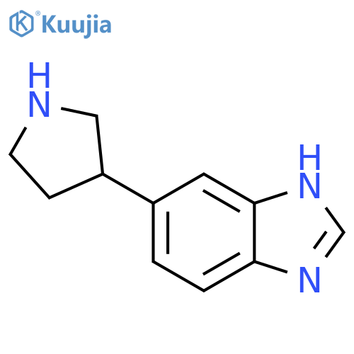 5-(pyrrolidin-3-yl)-1H-1,3-benzodiazole structure