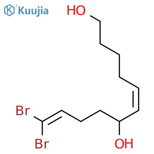 5,10-Undecadiene-1,7-diol, 11,11-dibromo-, (Z)-(±)- structure