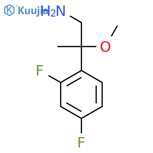 2-(2,4-difluorophenyl)-2-methoxypropan-1-amine structure