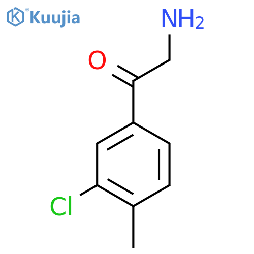 2-amino-1-(3-chloro-4-methylphenyl)ethan-1-one structure