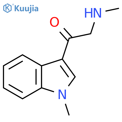 1-(1-methyl-1H-indol-3-yl)-2-(methylamino)ethan-1-one structure