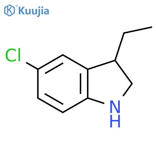 5-chloro-3-ethyl-2,3-dihydro-1H-indole structure