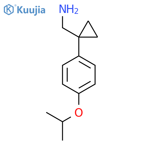 {1-4-(propan-2-yloxy)phenylcyclopropyl}methanamine structure