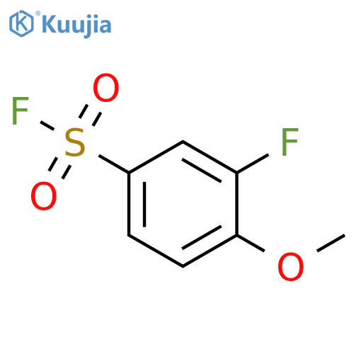 3-fluoro-4-methoxybenzene-1-sulfonyl fluoride structure