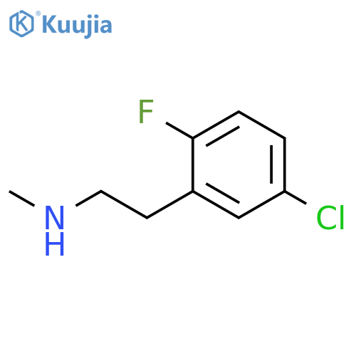 2-(5-chloro-2-fluorophenyl)ethyl(methyl)amine structure