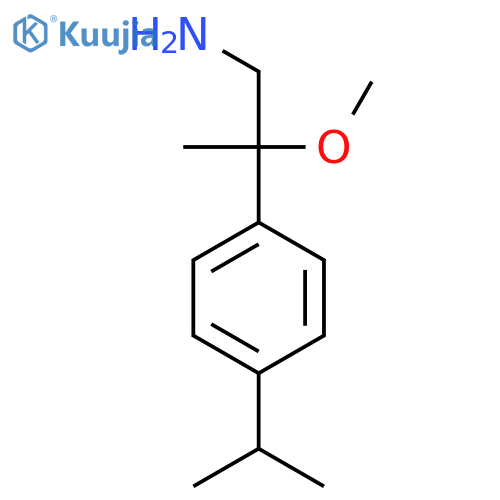 2-methoxy-2-4-(propan-2-yl)phenylpropan-1-amine structure