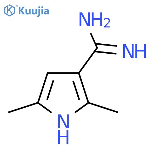 2,5-dimethyl-1H-pyrrole-3-carboximidamide structure