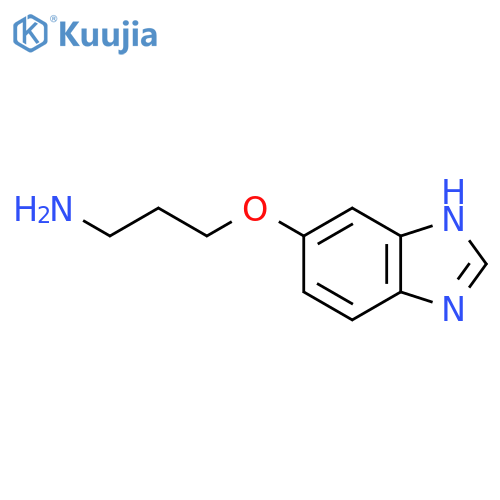 3-(1H-1,3-benzodiazol-5-yloxy)propan-1-amine structure