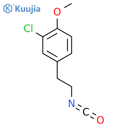 2-chloro-4-(2-isocyanatoethyl)-1-methoxybenzene structure