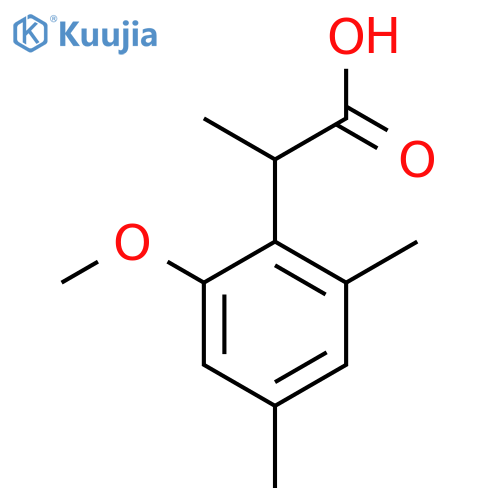 2-(2-Methoxy-4,6-dimethylphenyl)propanoic acid structure