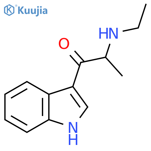2-(ethylamino)-1-(1H-indol-3-yl)propan-1-one structure
