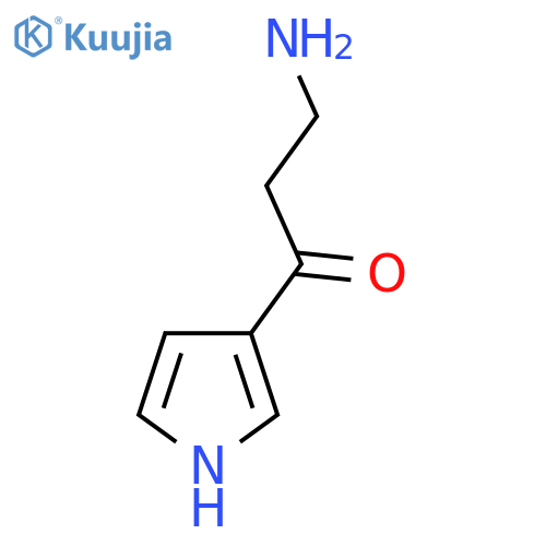 3-amino-1-(1H-pyrrol-3-yl)propan-1-one structure