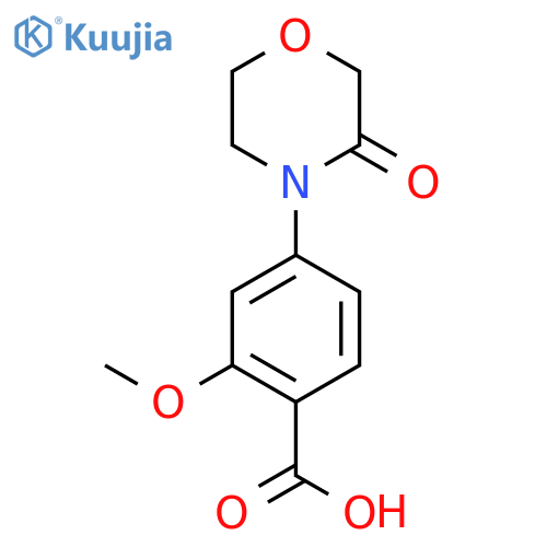 2-Methoxy-4-(3-oxomorpholin-4-yl)benzoic acid structure