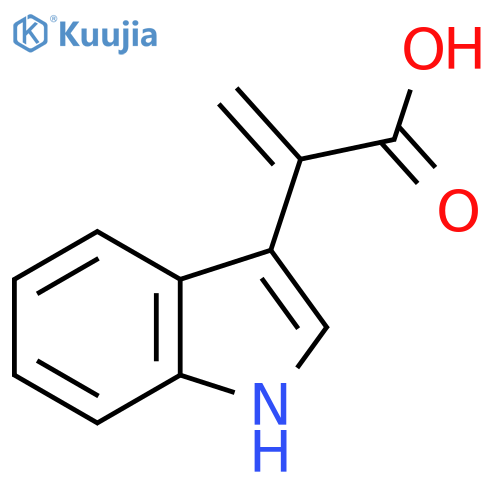2-(1H-indol-3-yl)prop-2-enoic acid structure
