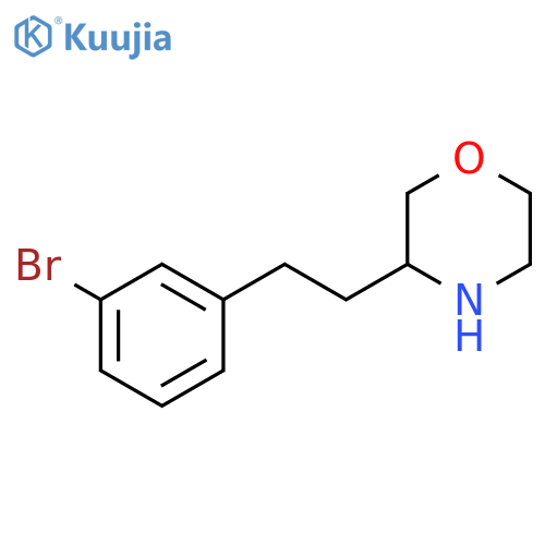 3-2-(3-bromophenyl)ethylmorpholine structure