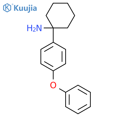 1-(4-phenoxyphenyl)cyclohexan-1-amine structure