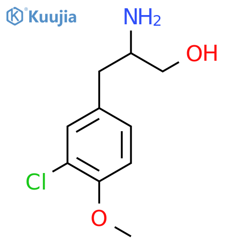 2-Amino-3-(3-chloro-4-methoxyphenyl)propan-1-ol structure