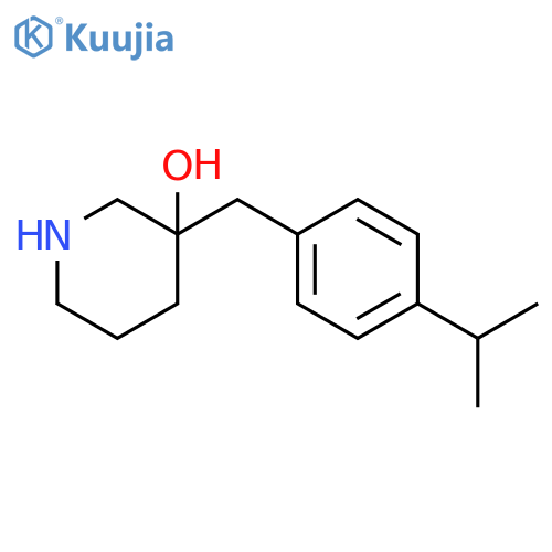 3-{4-(propan-2-yl)phenylmethyl}piperidin-3-ol structure