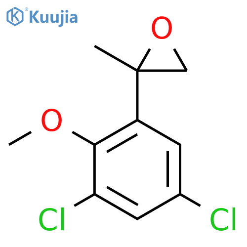 2-(3,5-dichloro-2-methoxyphenyl)-2-methyloxirane structure