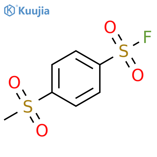 Benzenesulfonyl fluoride, 4-(methylsulfonyl)- structure