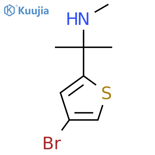 2-(4-bromothiophen-2-yl)propan-2-yl(methyl)amine structure