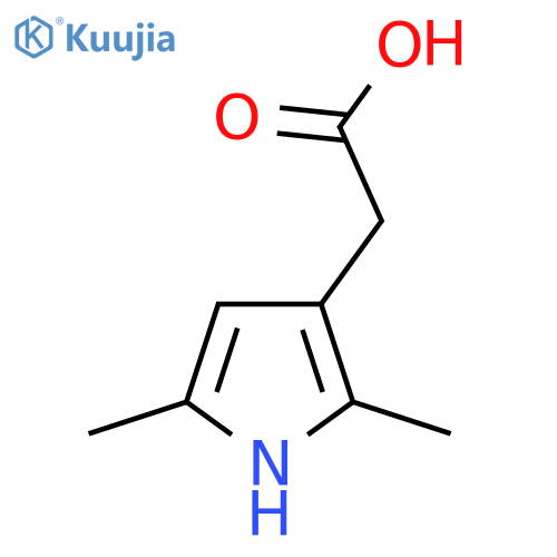 2-(2,5-dimethyl-1H-pyrrol-3-yl)acetic acid structure