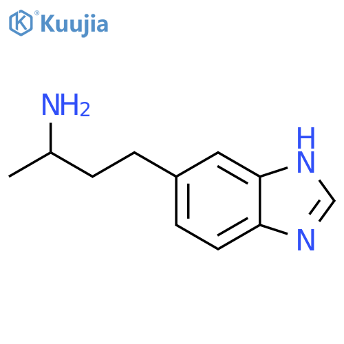 4-(1H-1,3-benzodiazol-5-yl)butan-2-amine structure