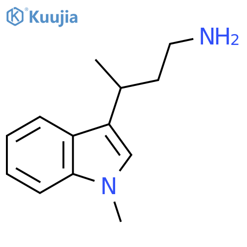 3-(1-methyl-1H-indol-3-yl)butan-1-amine structure