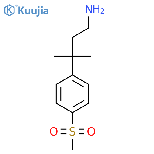 3-(4-methanesulfonylphenyl)-3-methylbutan-1-amine structure