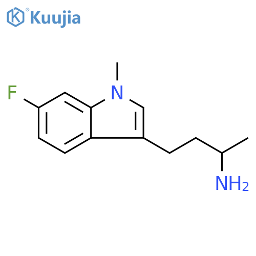 1H-Indole-3-propanamine, 6-fluoro-α,1-dimethyl- structure